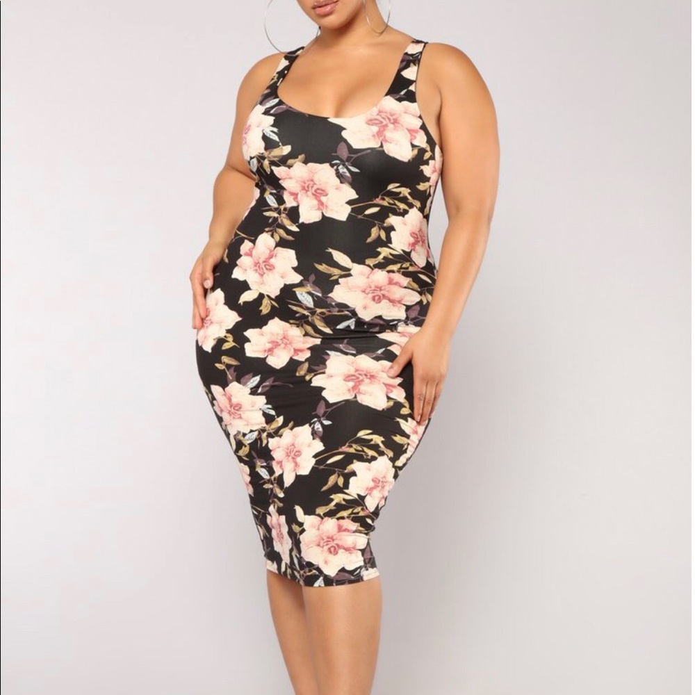 Black Floral Dress | 1x